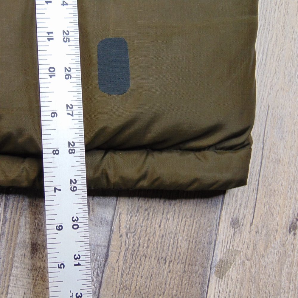 Mountain Hardwear Men M Full Zip Goose Down Puffer Jacket Brown Coat *Patched* - Picture 11 of 11